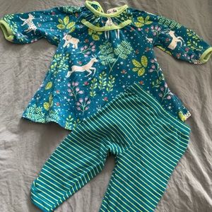 Two piece matching outfit. Boutique brand name